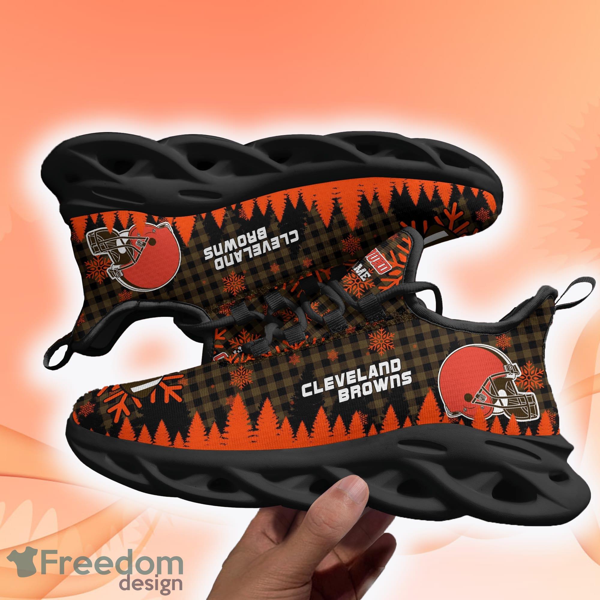 Cleveland Browns NFL Unique Sneaker Max Soul Shoes - Freedomdesign