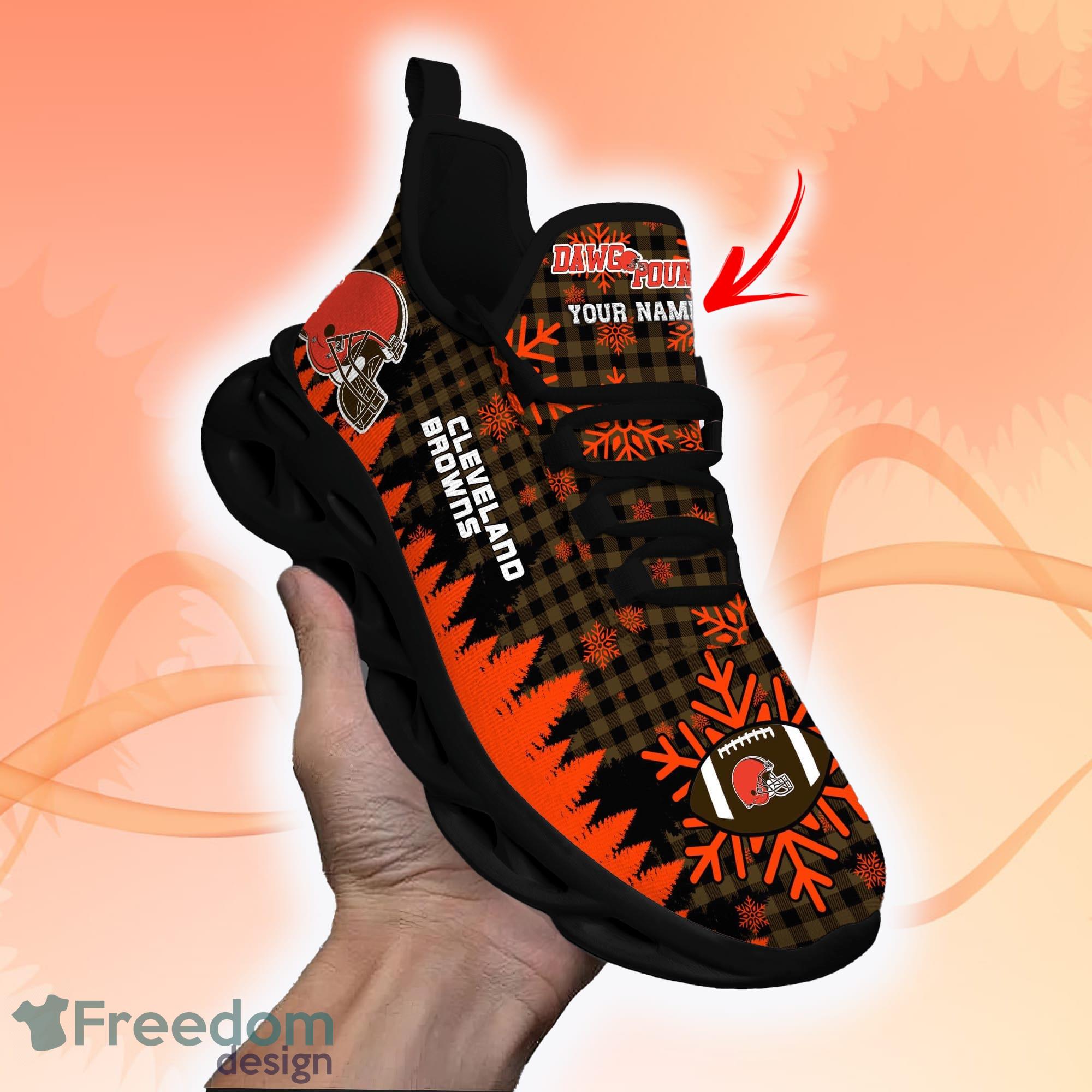 Personalized Name Shoes Cleveland Brown Jordan 13 Customized Name Sneakers  - Freedomdesign