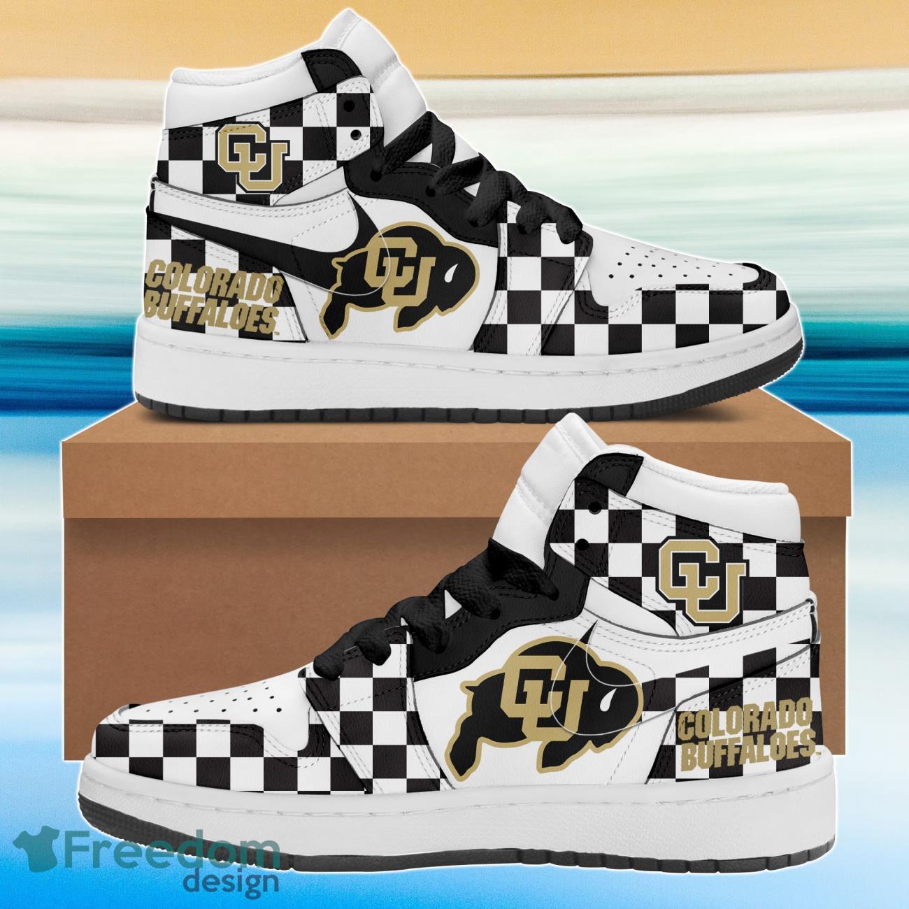 Colorado Buffaloes Air Jordan Hightop Shoes Product Photo 1