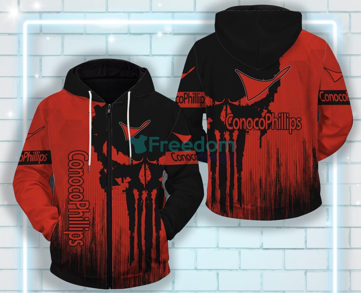 Conocophillips All Over Printed 3D Zip Hoodie Product Photo 1