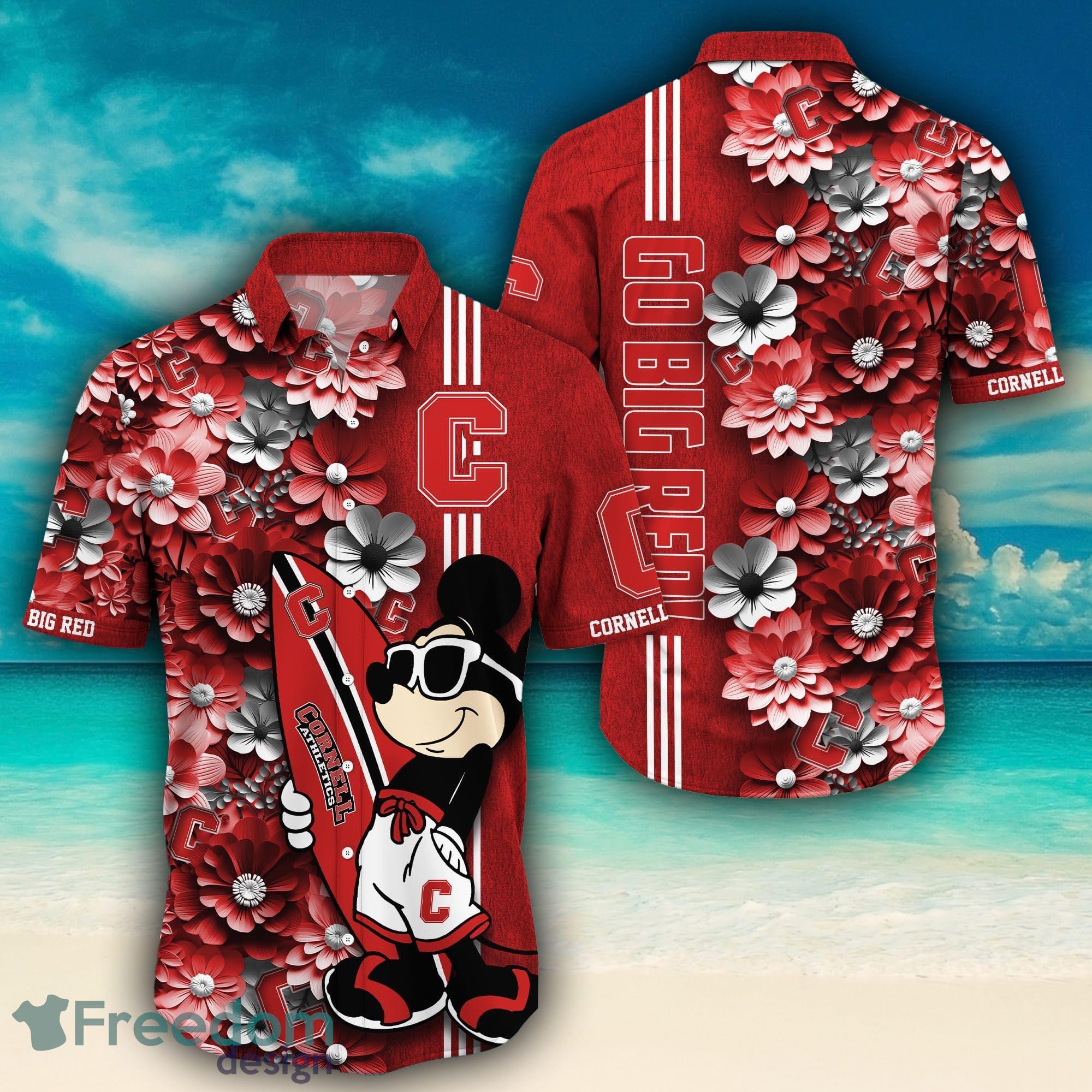 Philadelphia Eagles Surfboard Parttern Mickey Mouse Flower Hawaiian Shirt -  Freedomdesign