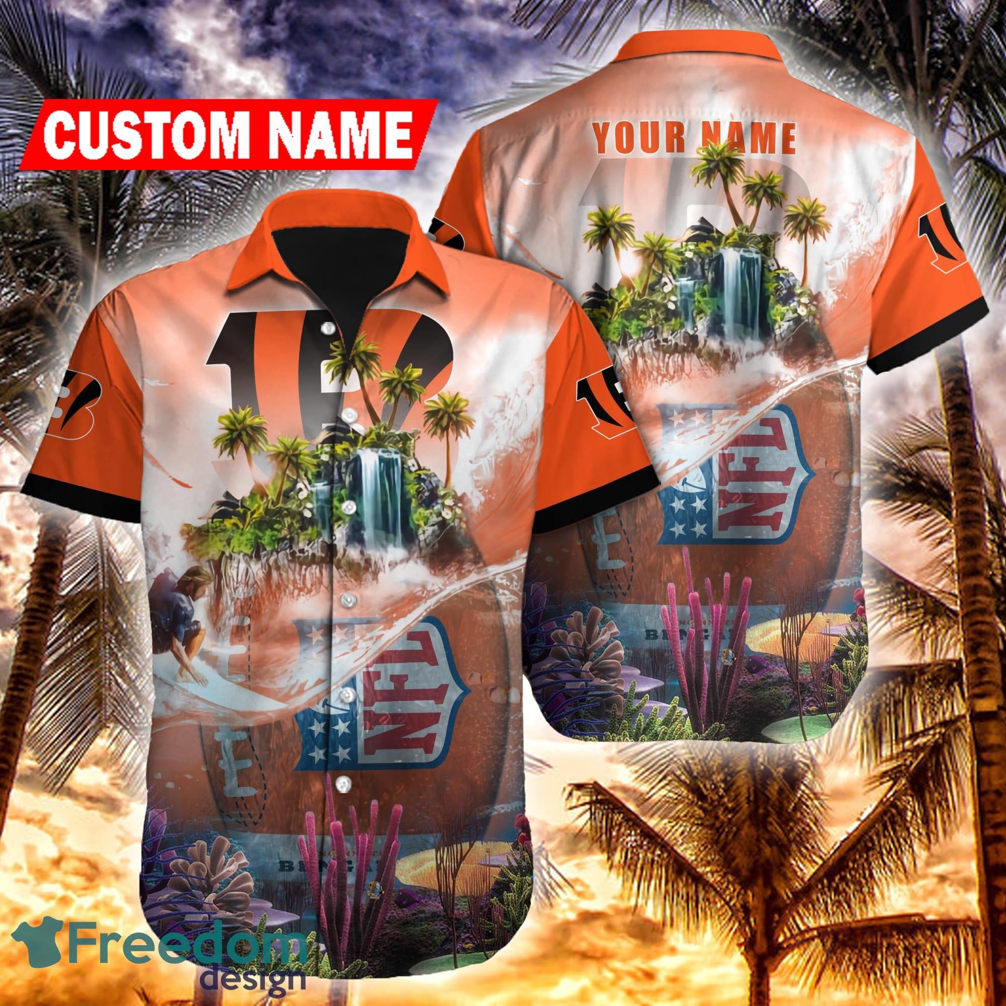Cincinnati Bengals Louis Vuitton LV NFL Custom Hawaiian Shirt