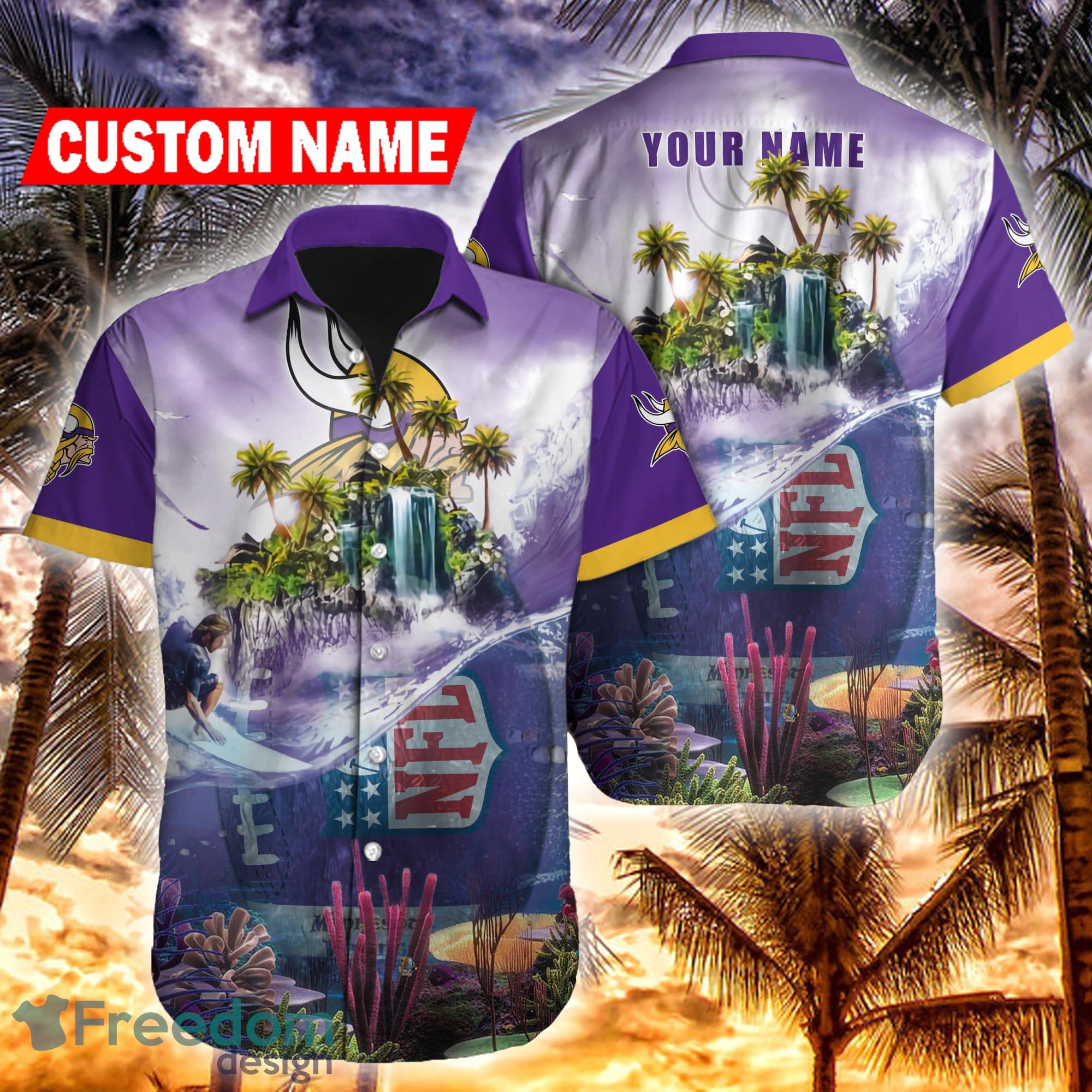 Minnesota Vikings NFL Custom Name Hawaiian Shirt For Men And Women Special  Gift For Real Fans - Freedomdesign