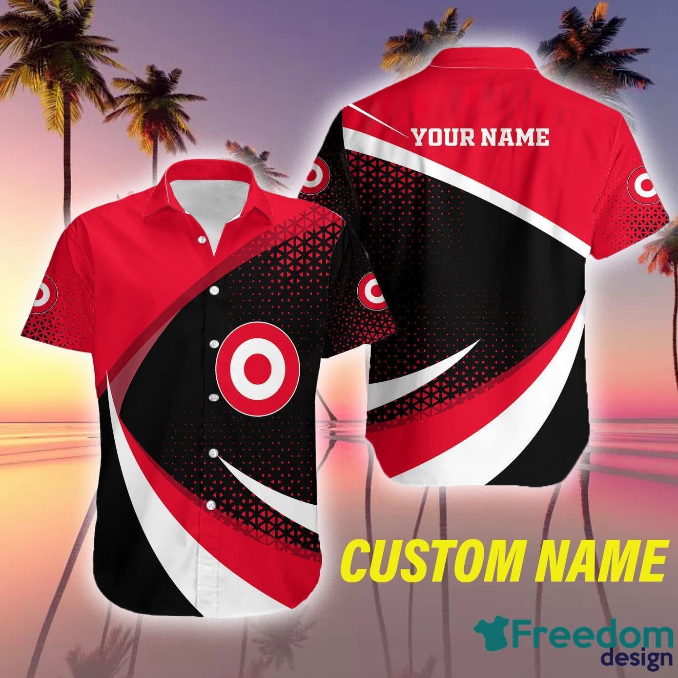 Custom Name target corp Logo Contemporary 3D Hawaiian Shirt Gift For Men  Women - Freedomdesign