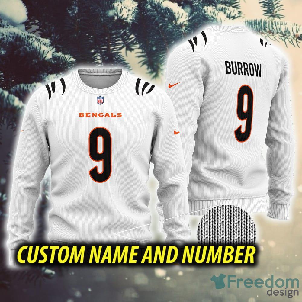 Cincinnati Bengals Football Team Logo Custom Name Christmas Gift All Over  Print Ugly Christmas Sweater - Freedomdesign