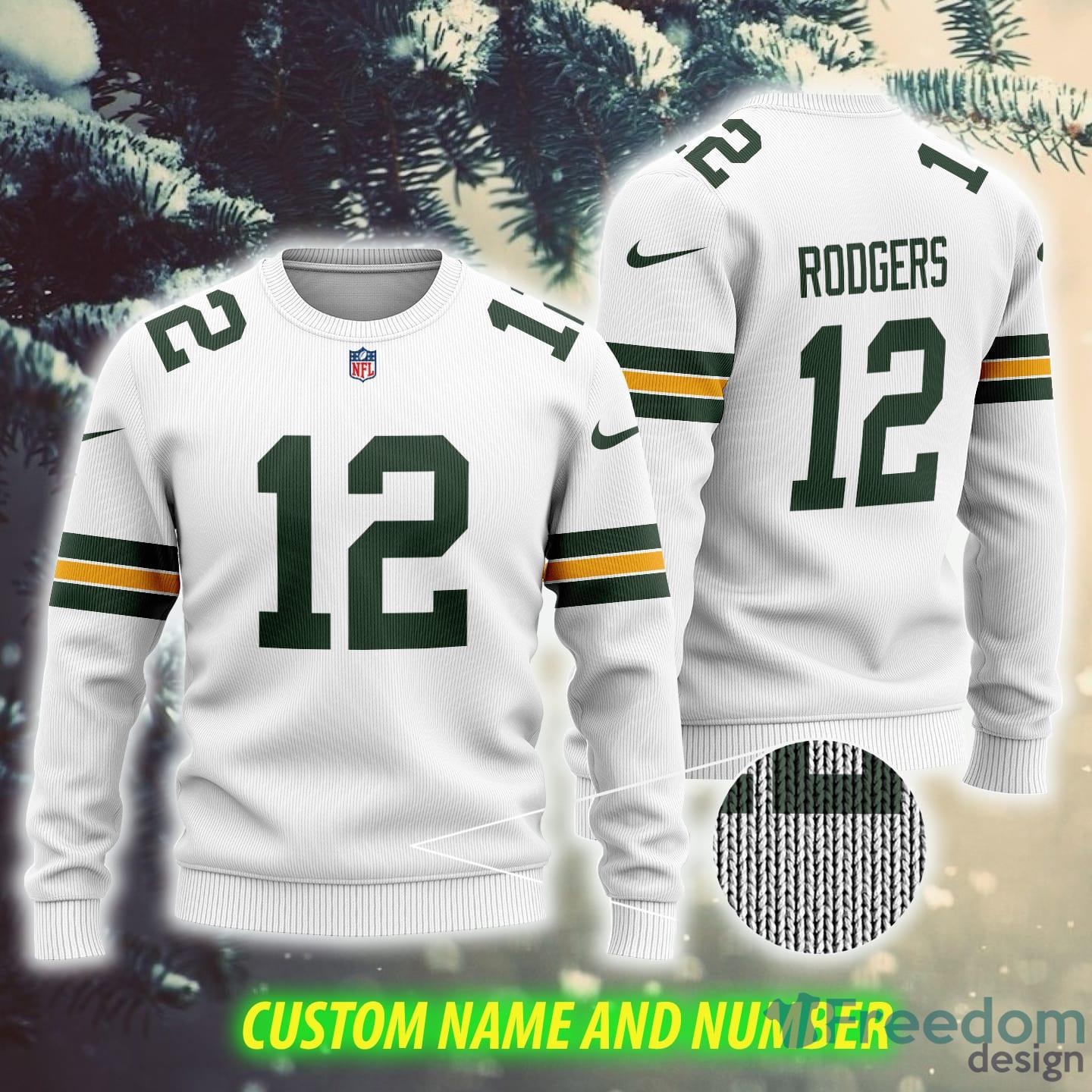 Green Bay Packers Football Team Logo Custom Name For Fans Ugly Christmas  Sweater