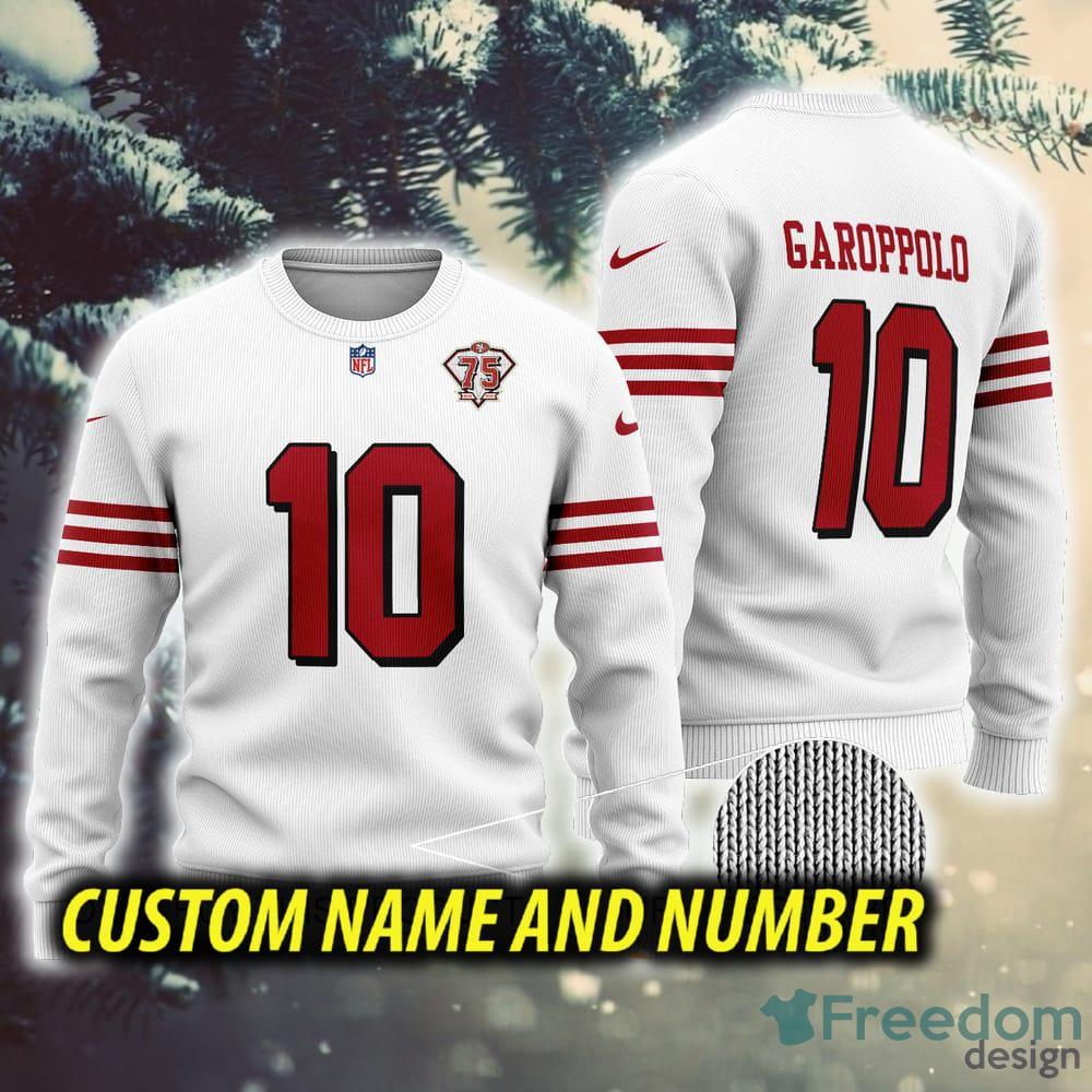 NFL San Francisco 49ers Custom Name And Number Christmas Gift For