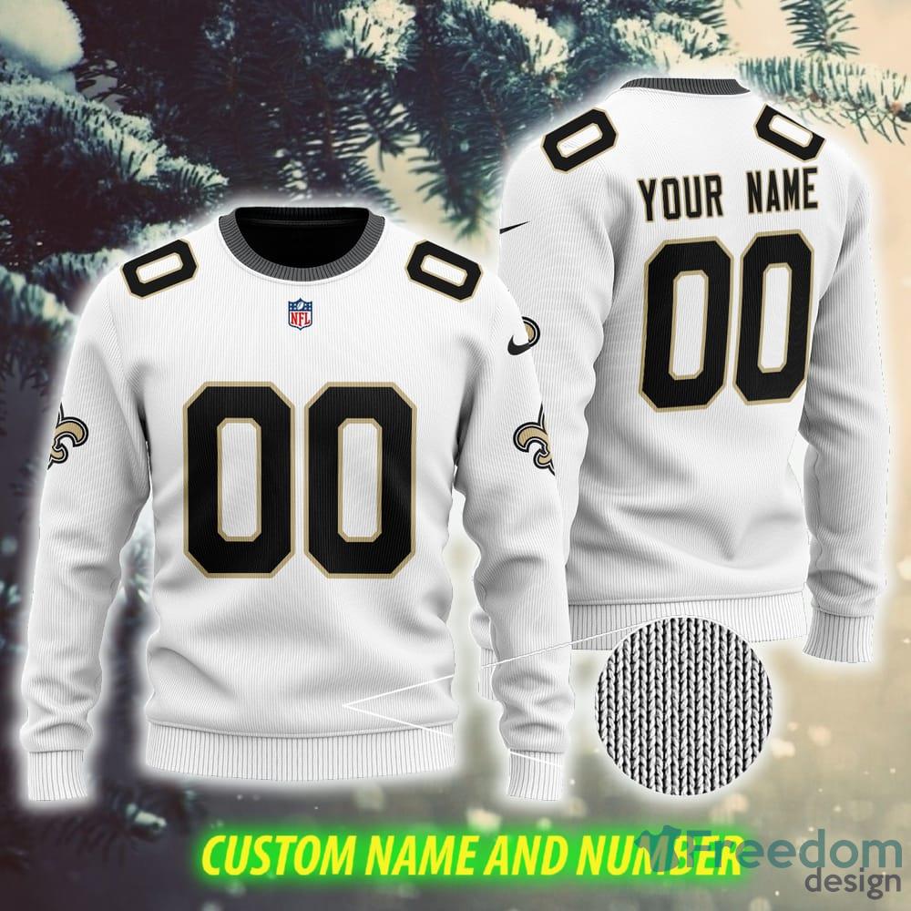 New Orleans Saints Fans Reindeer Pattern Ugly Christmas Sweater Gift -  Freedomdesign