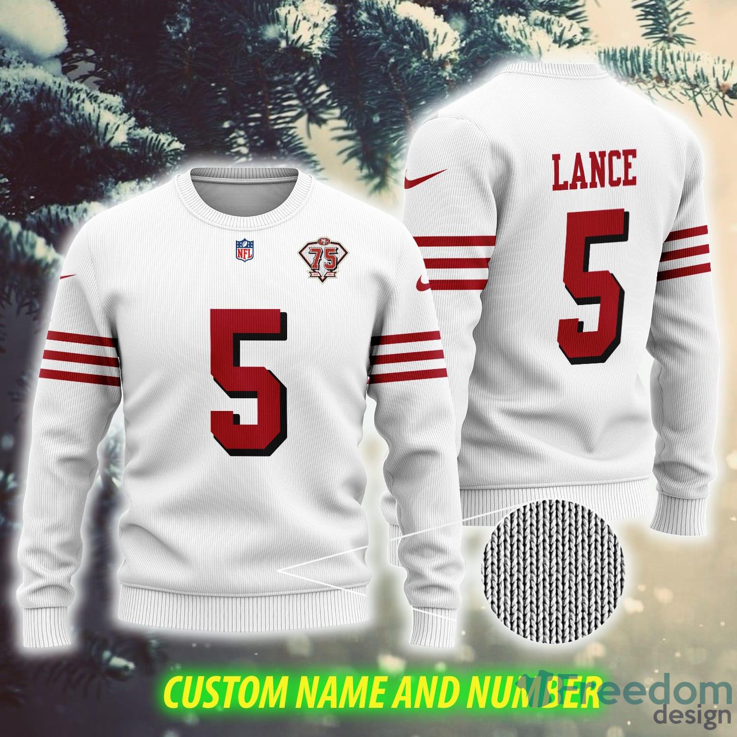 Custom Number And Name Trey Lance San 5 Francisco 49ers NFL