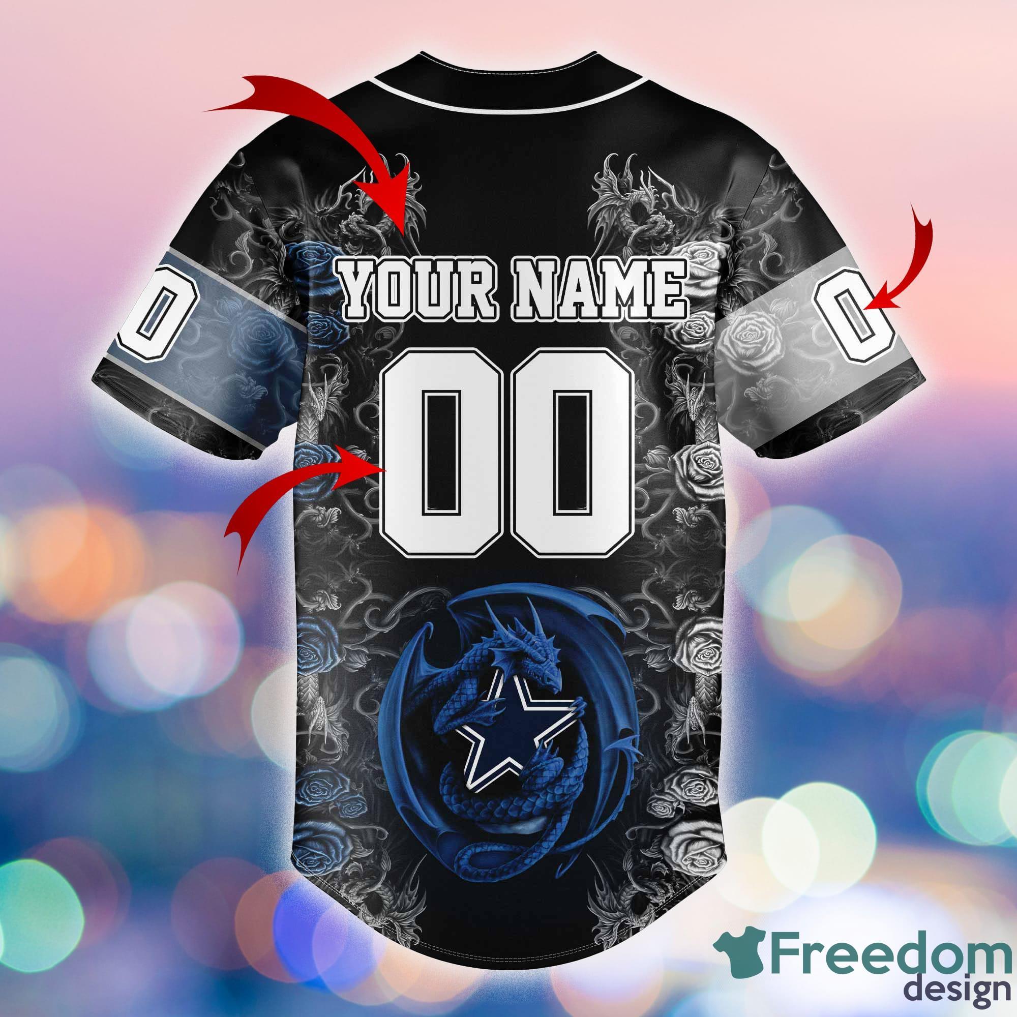 Dallas Cowboys Baseball Jersey Shirt NFL Fan Gifts Design 2 Custom