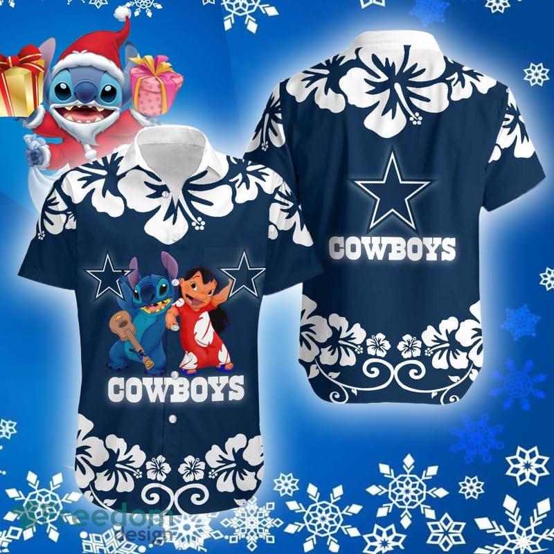 Dallas Cowboys Lilo And Stitch Christmas Hawaiian Shirt Gift Holiday -  Freedomdesign