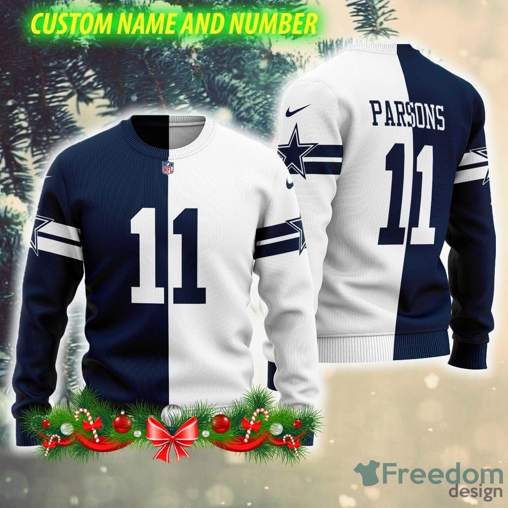 Dallas Cowboys NFL Parsons Apparel AOP Ugly Christmas Sweater
