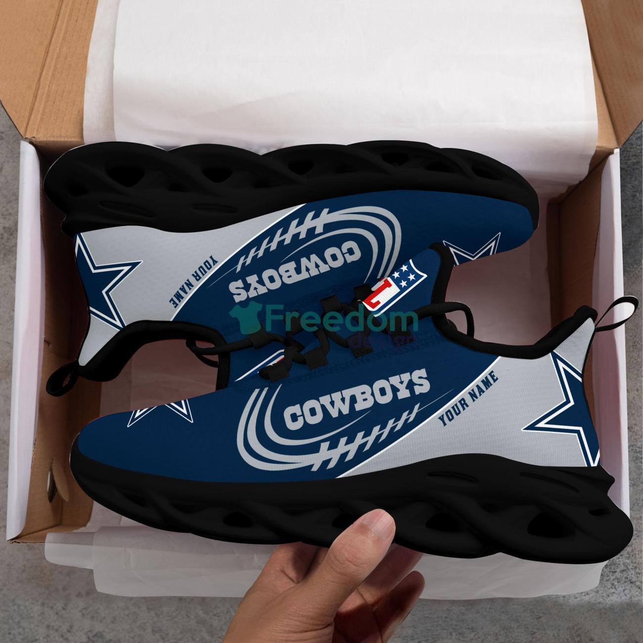 Dallas Cowboys High Top Shoes Style Sneakers For Fans