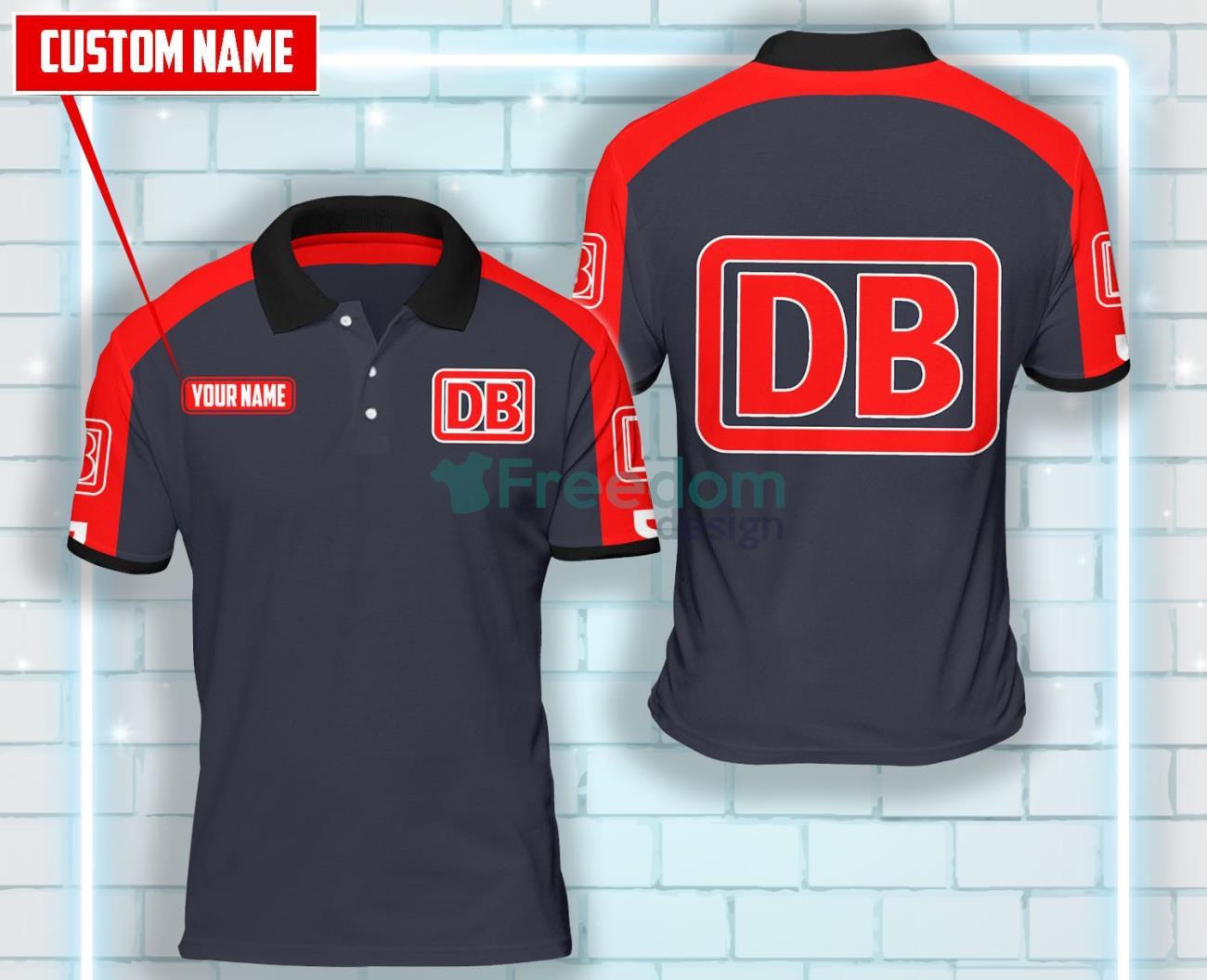 DB SCHENKER Custom Name Polo Shirt Product Photo 1