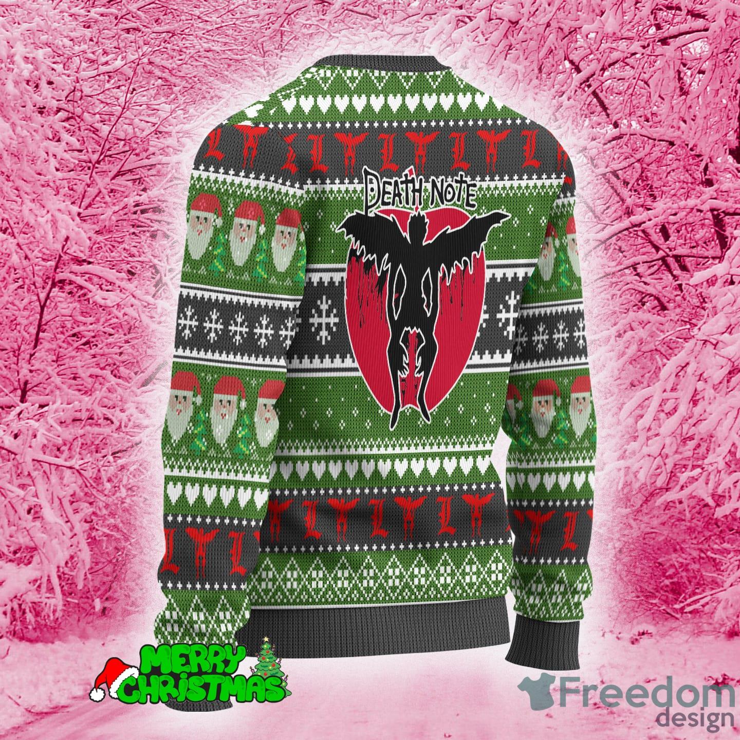 Death Note Ugly Christmas Sweater L Lawliet Knitted Gift Anime For Men And  Women - Freedomdesign