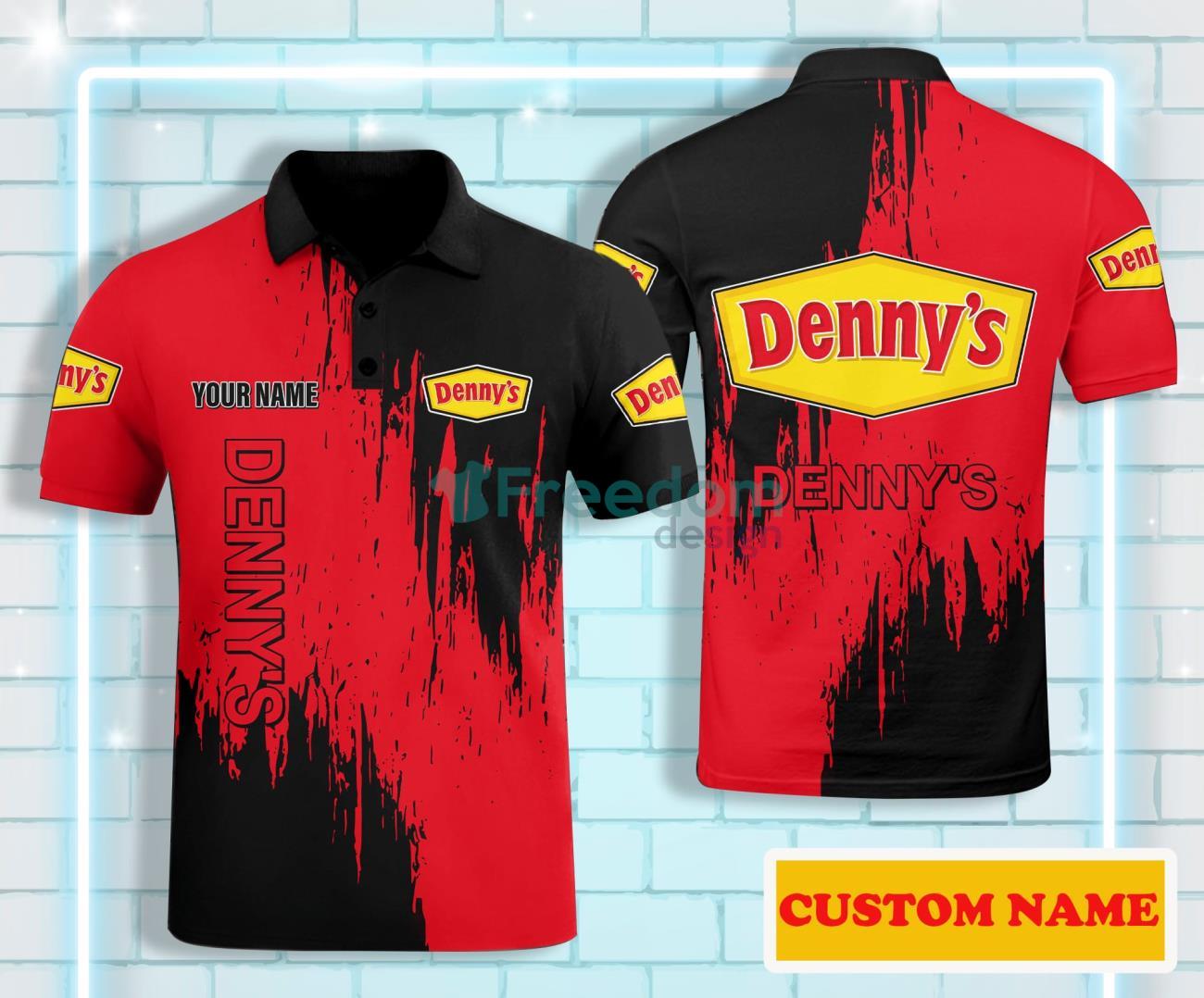 DENNY'S Custom Name Polo Shirt For Men Product Photo 1