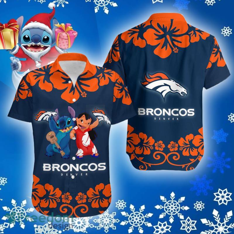 Denver Broncos Lilo And Stitch Christmas Hawaiian Shirt Gift Holiday -  Freedomdesign
