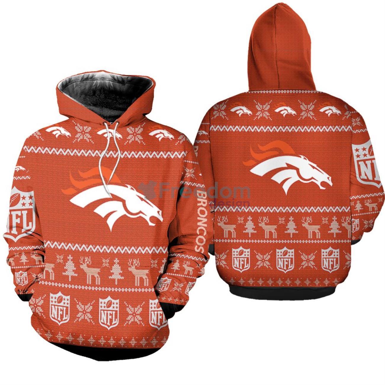 NFL Hoodies 3D Denver Broncos Custom With Hoodies Print Full - Freedomdesign