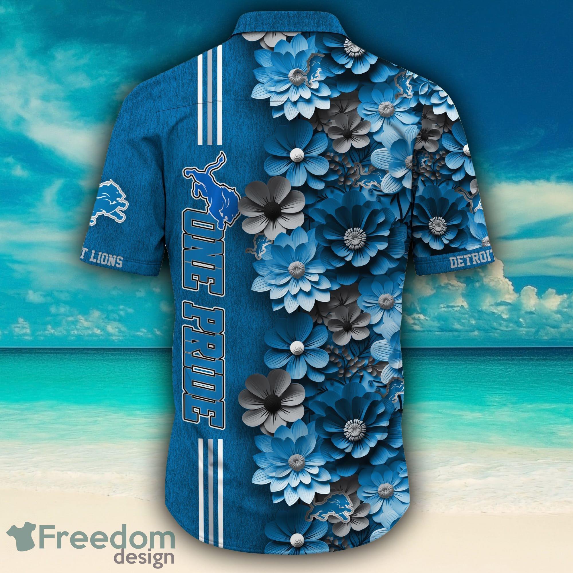 Mickey And Floral Detroit Lions NFL Summer Hawaiian Shirt