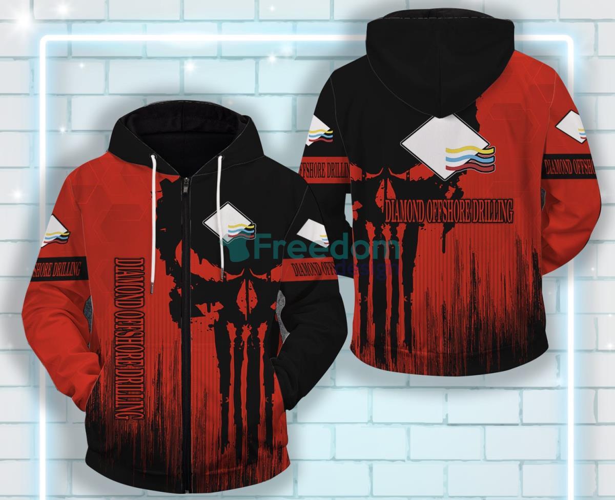 Diamond Offshore Drilling All Over Printed 3D Zip Hoodie Product Photo 1