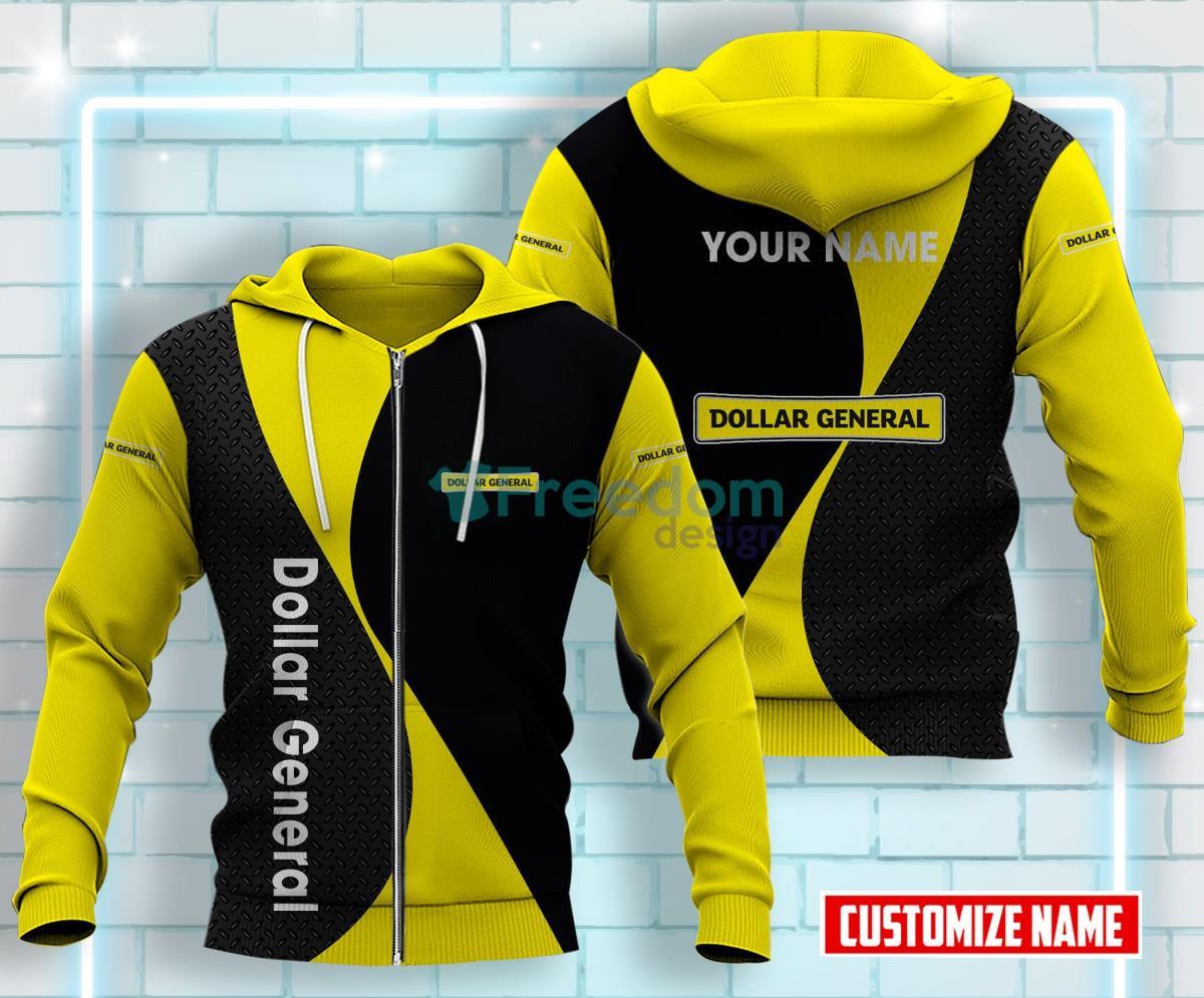 Dollar General All Over Printed 3D Custom Name Zip Hoodie For Men Women Product Photo 1