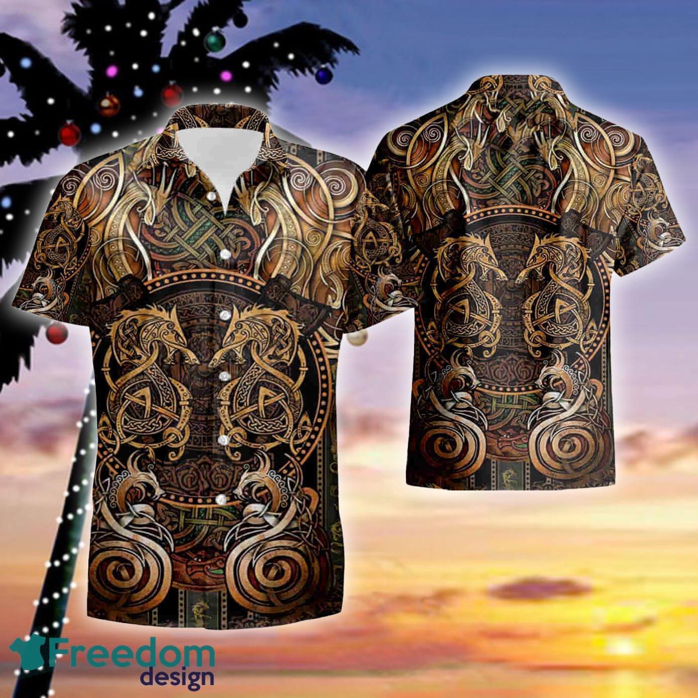 Dragon Iron Pattern Brown Unisex Aloha Hawaiian Shirt And Short Set - Dragon Iron Pattern Brown Unisex Aloha 23190421h Hawaiian Shirt And Short_1