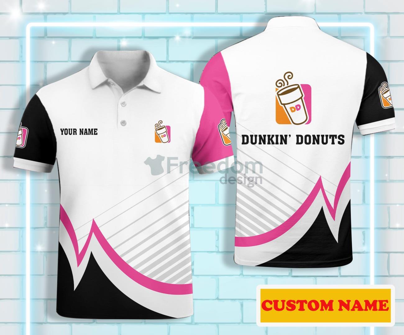 Dunkin’ Donuts Custom Name Polo Shirt Product Photo 1