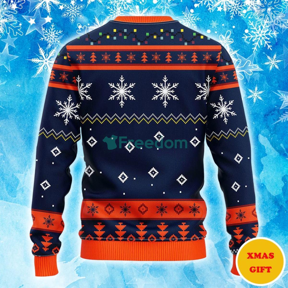 Edmonton Oilers Funny Grinch Christmas AOP Sweater Product Photo 2