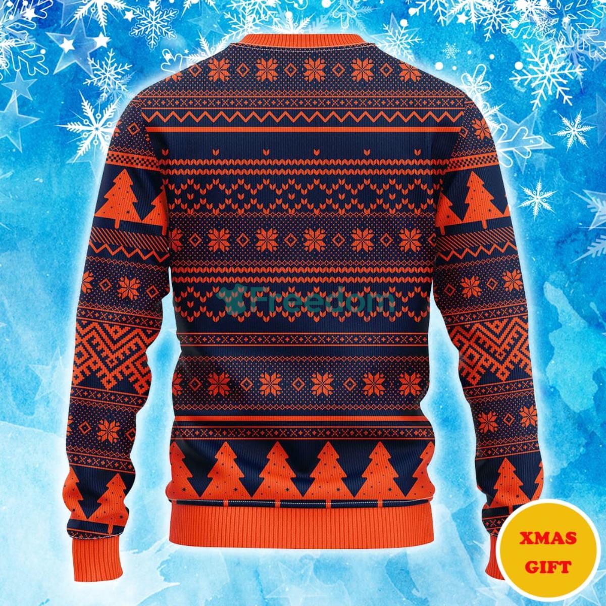 Edmonton Oilers Grinch Hug Christmas AOP Sweater Product Photo 2