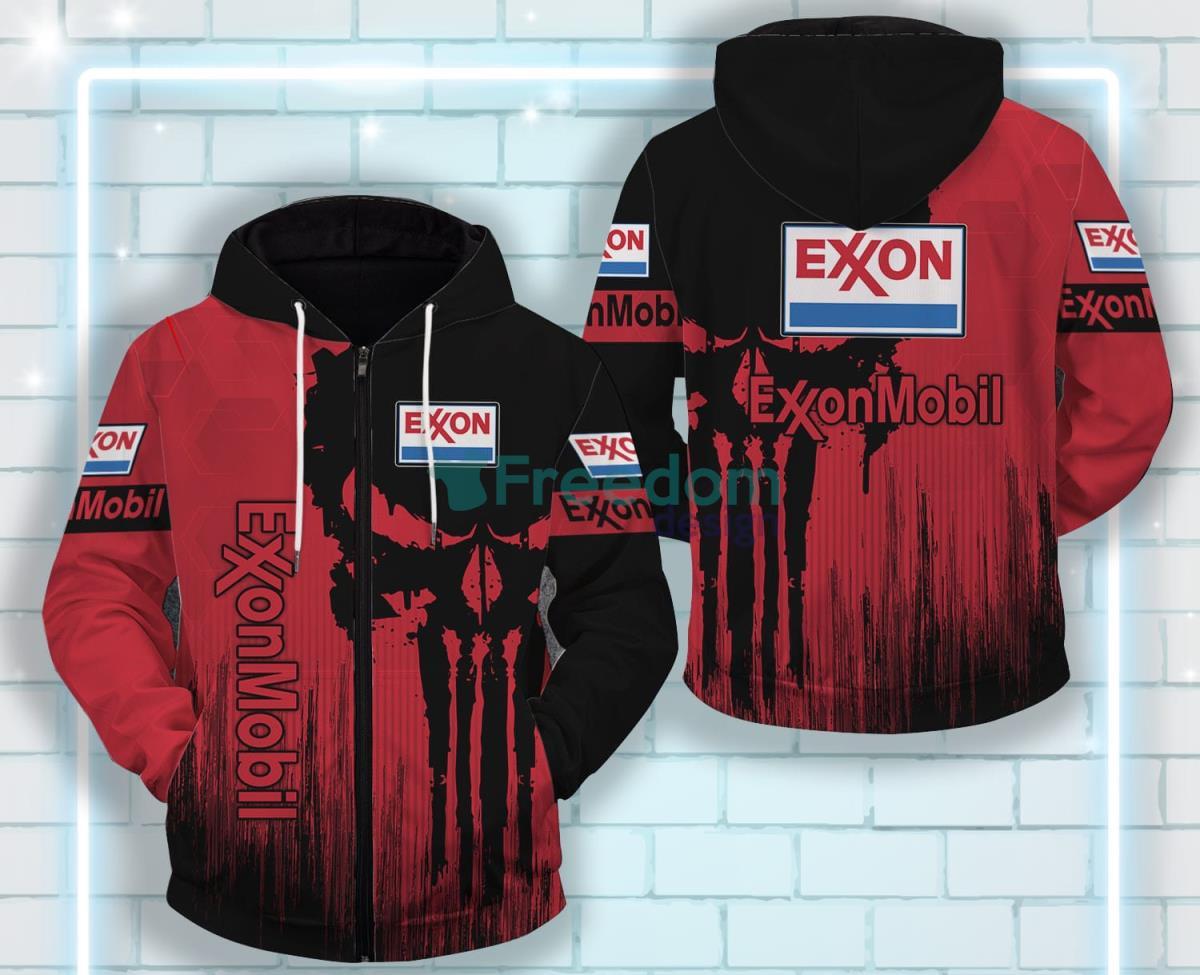 Exxonmobil All Over Printed 3D Zip Hoodie Product Photo 1