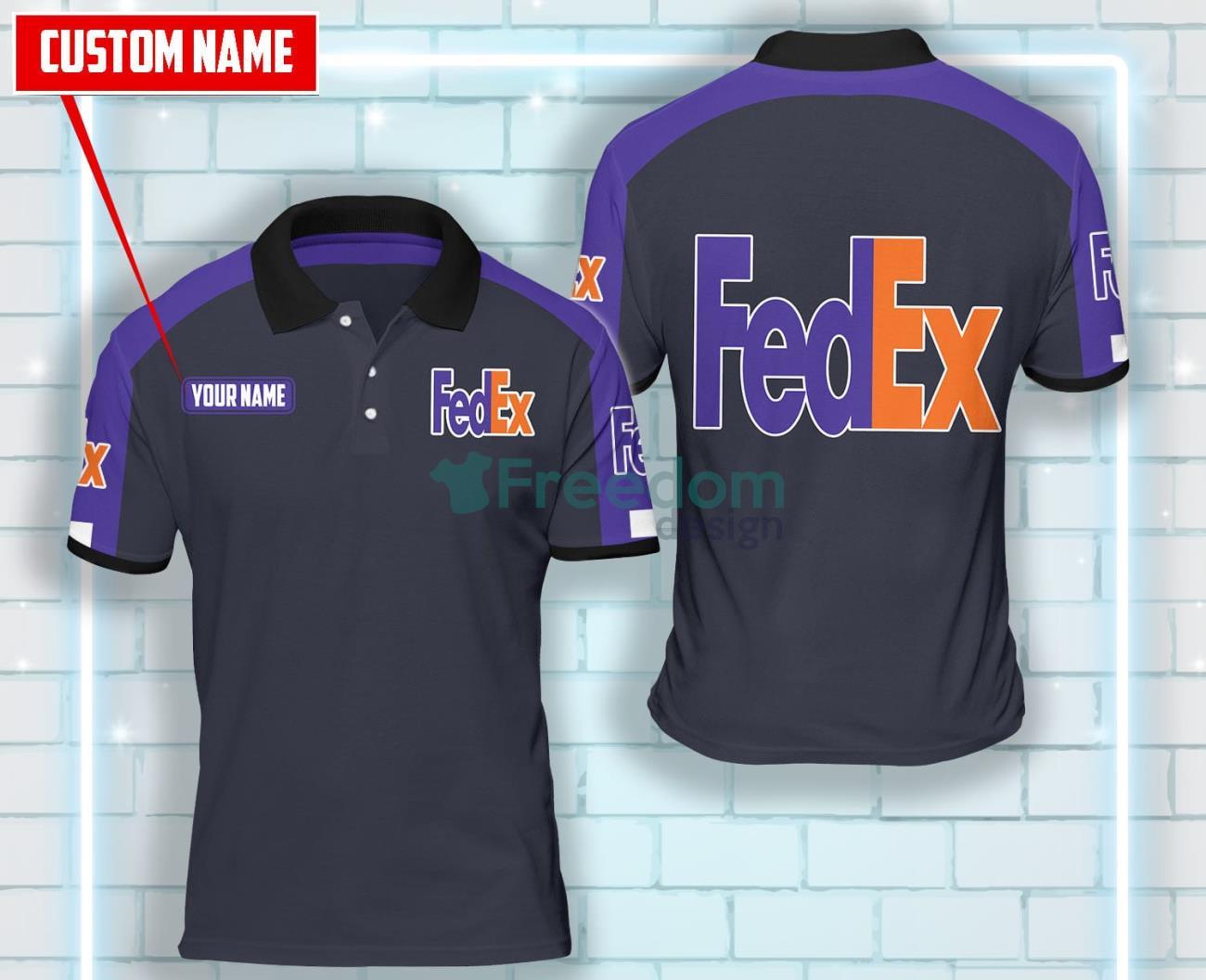 FEDEX Custom Name Polo Shirt Product Photo 1