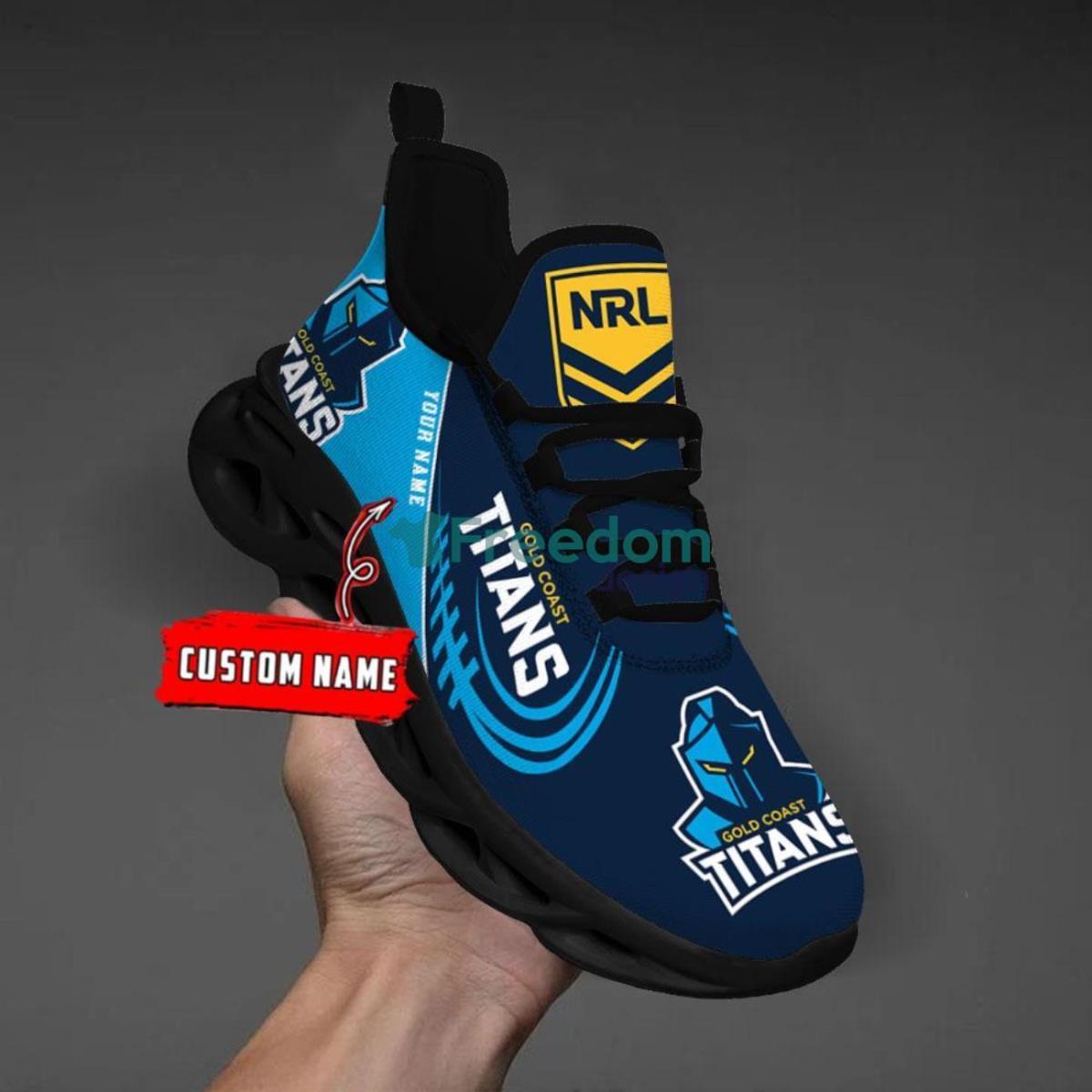 Tennessee Titans NFL Clunky Shoes Custom Name Max Soul Sneakers Ugly  Christmas Gift Fans - Banantees