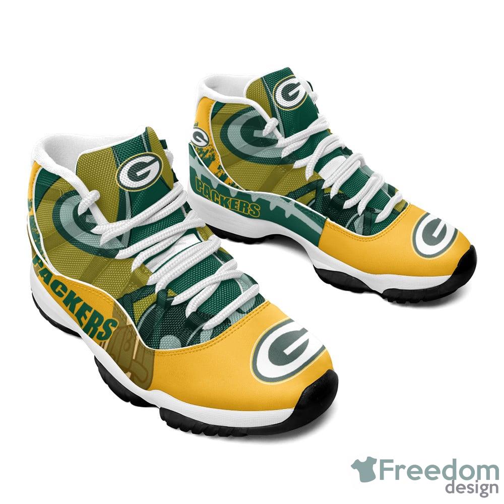 Green Bay Packers Air Jordan 11 Sneakers Gifts For Men Women