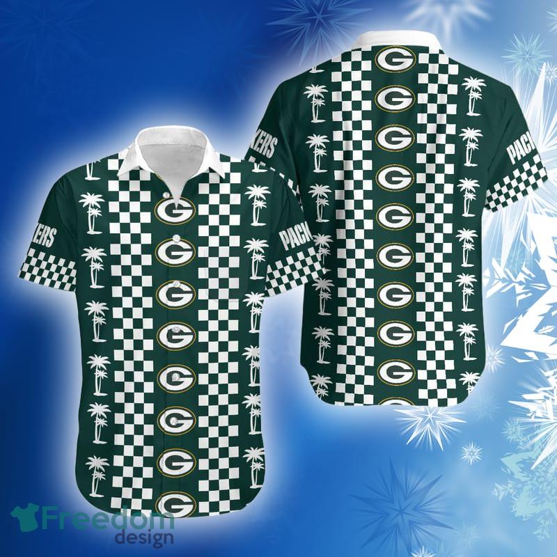 Green Bay Packers Bling Bling Snowflakes Christmas Hawaiian Shirt Gift Men  Women - Freedomdesign