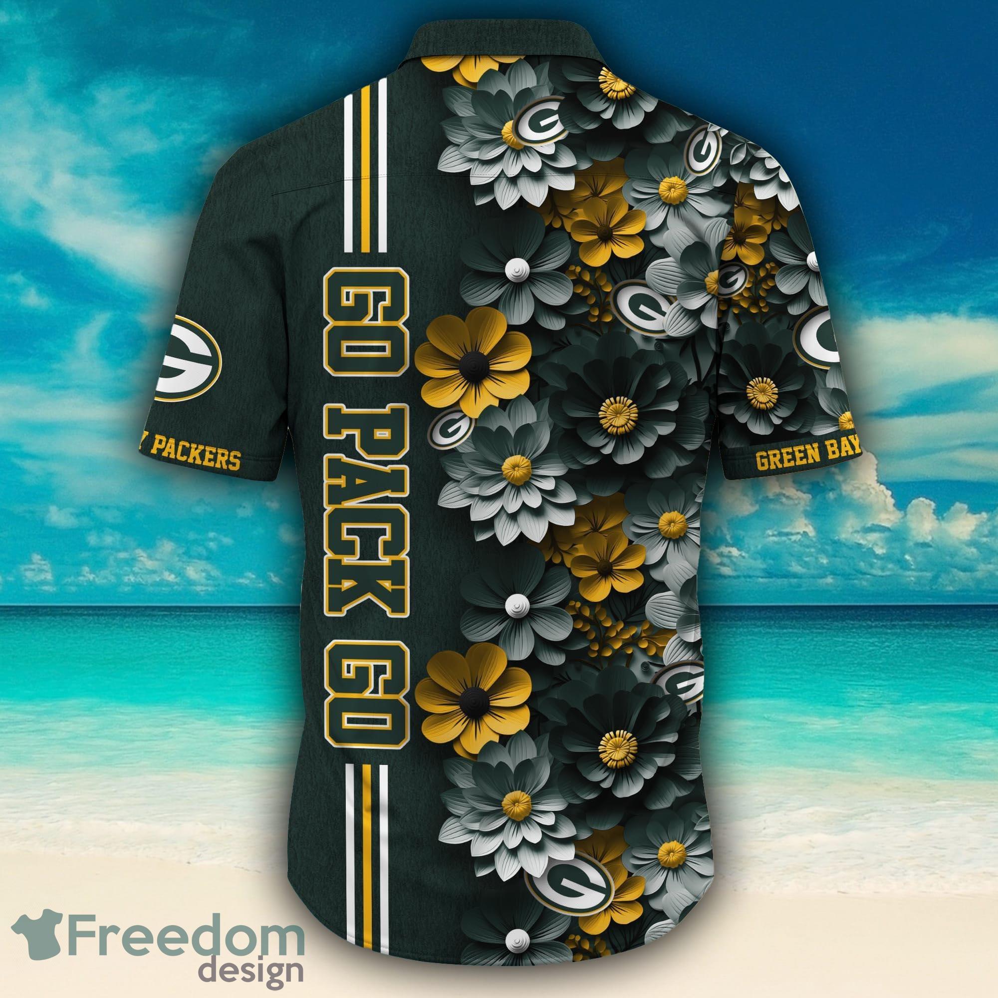 Green Bay Packers Surfboard Parttern Mickey Mouse Flower Hawaiian Shirt -  Freedomdesign