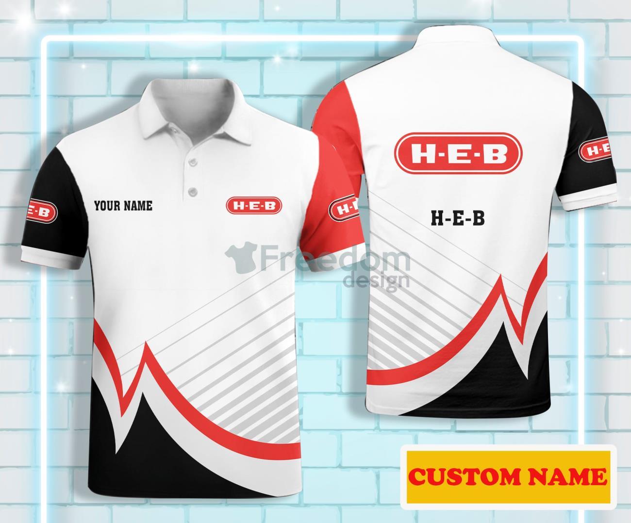 H-E-B Custom Name Polo Shirt For Men Product Photo 1