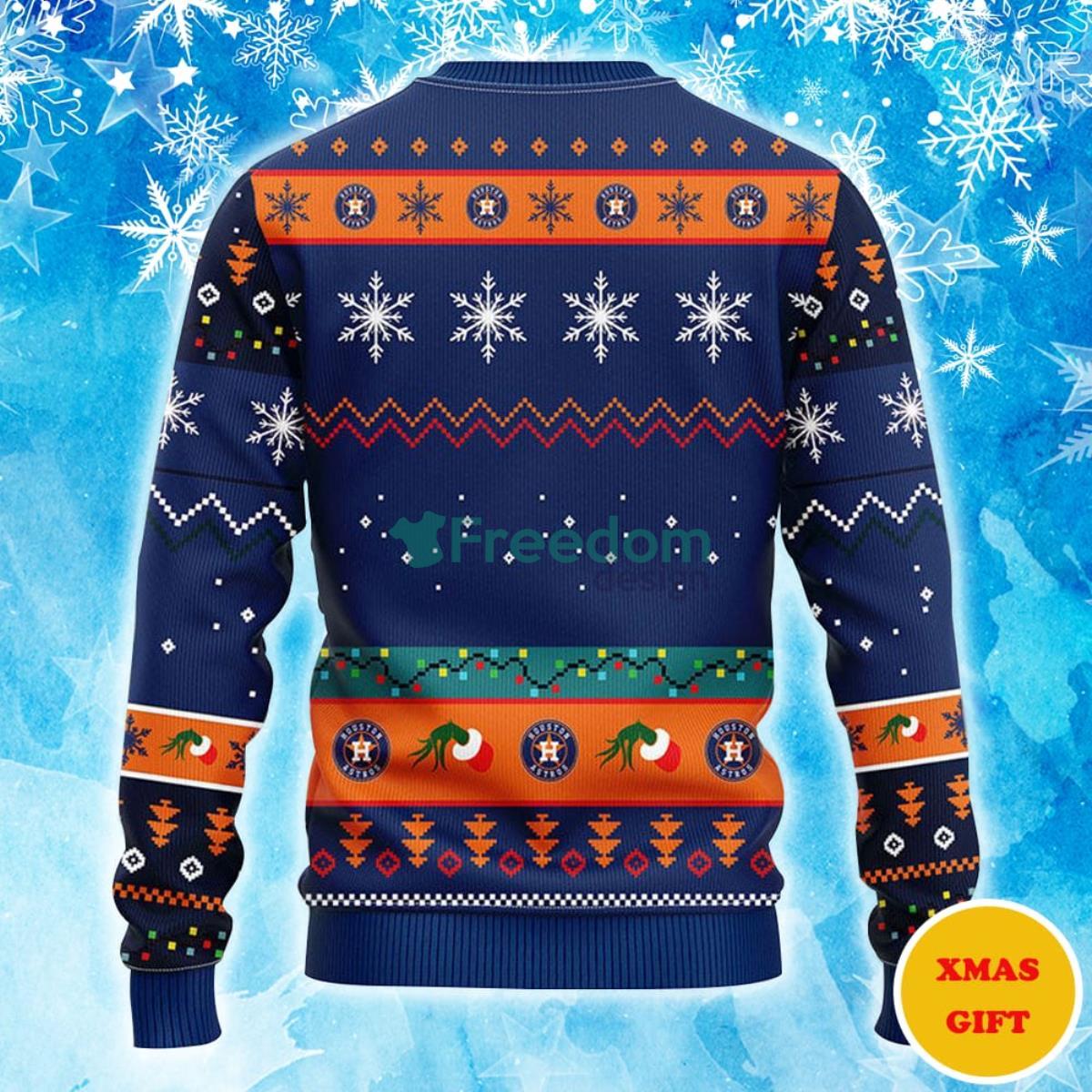 Houston Astros Grinch Christmas AOP Sweater Product Photo 2