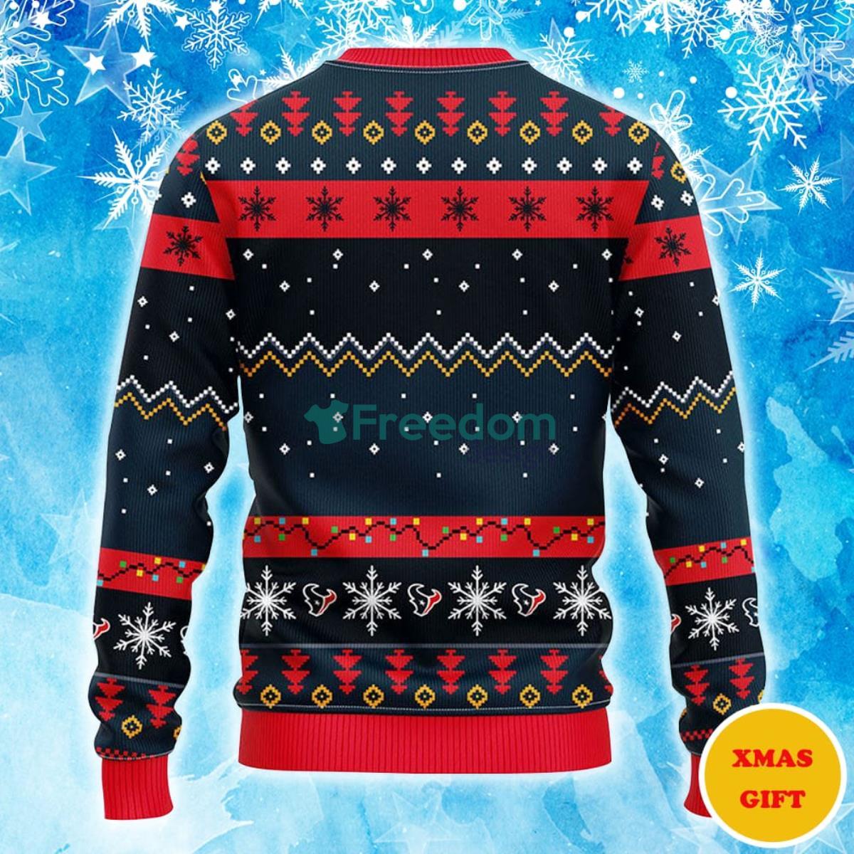 Houston Texans HoHoHo Mickey Christmas AOP Sweater Product Photo 2