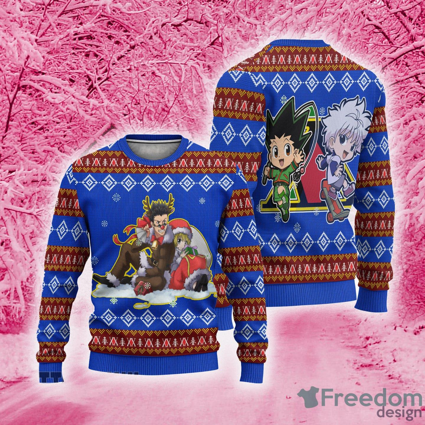 Kurapika Anime Hunter x Hunter Xmas Ugly Christmas Sweater Gift