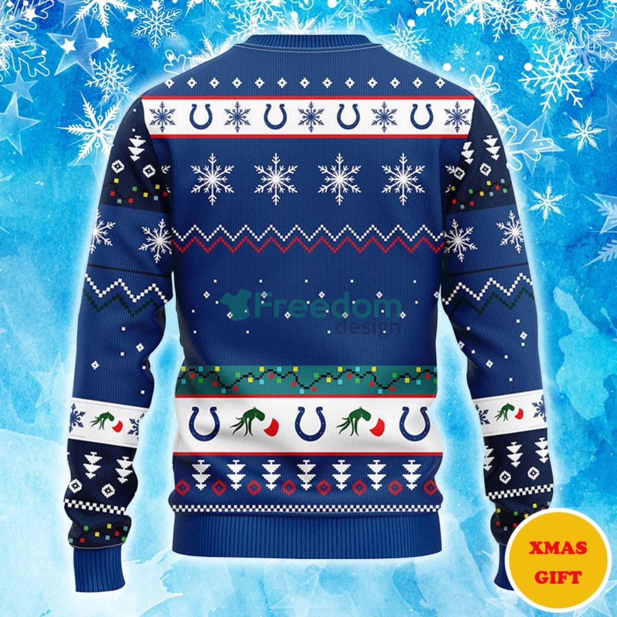 Indianapolis Colts Grinch Christmas AOP Sweater Product Photo 2