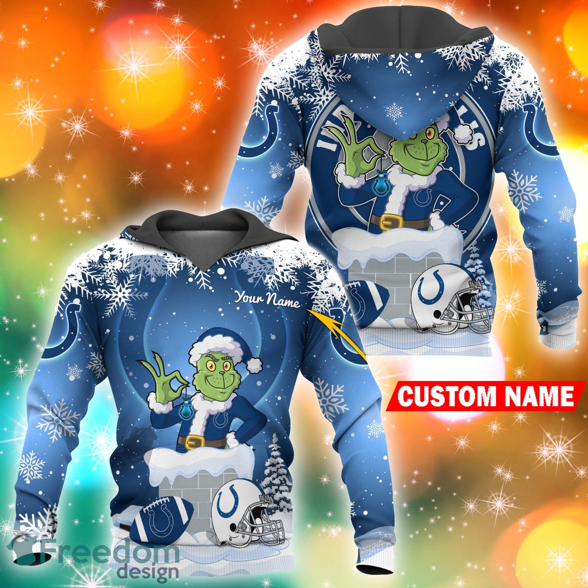 NFL Indianapolis Colts Custom Name Number Ugly Christmas Sweater V2 -  Freedomdesign