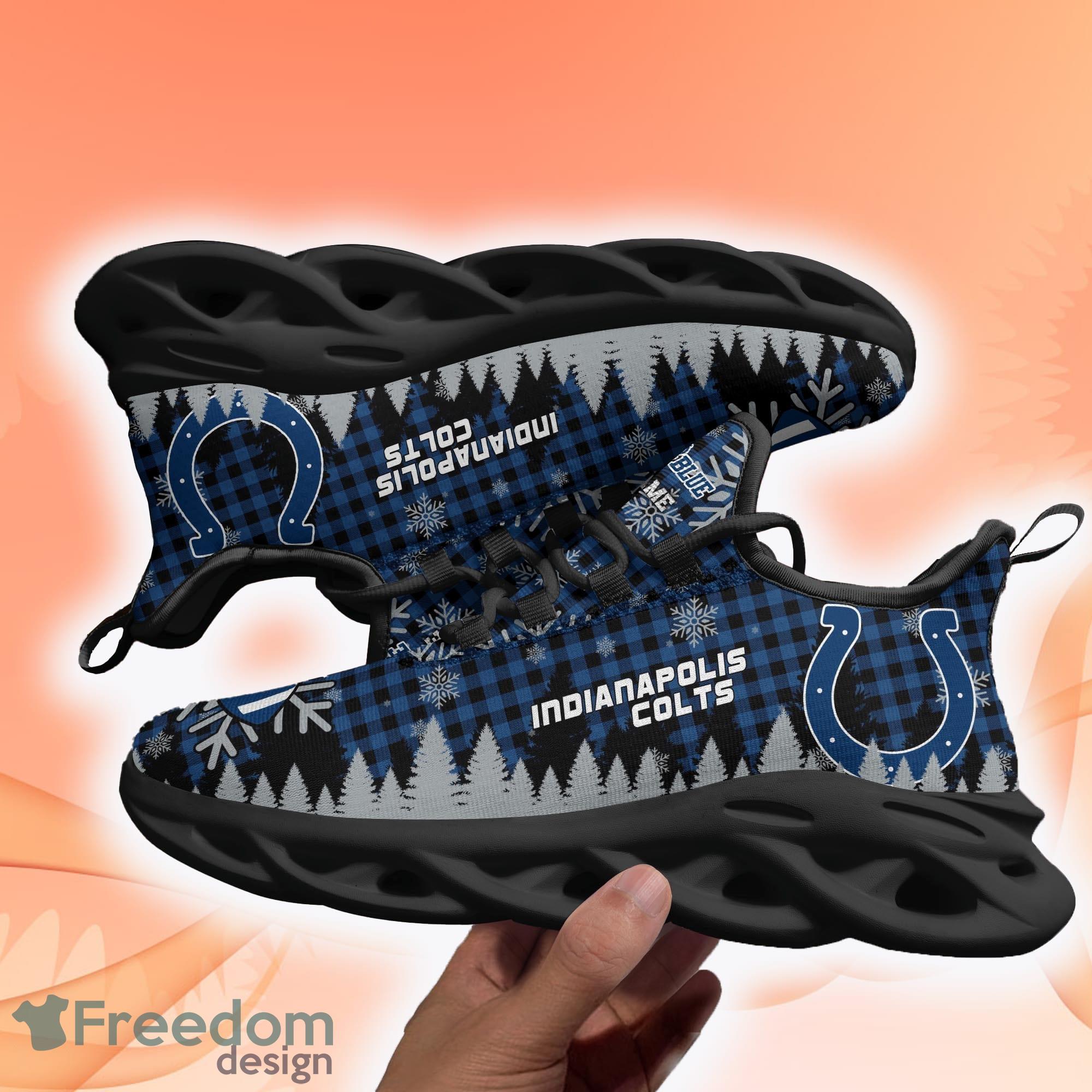 Indianapolis Colts NFL Clunky Sneakers Max Soul Shoes - Growkoc