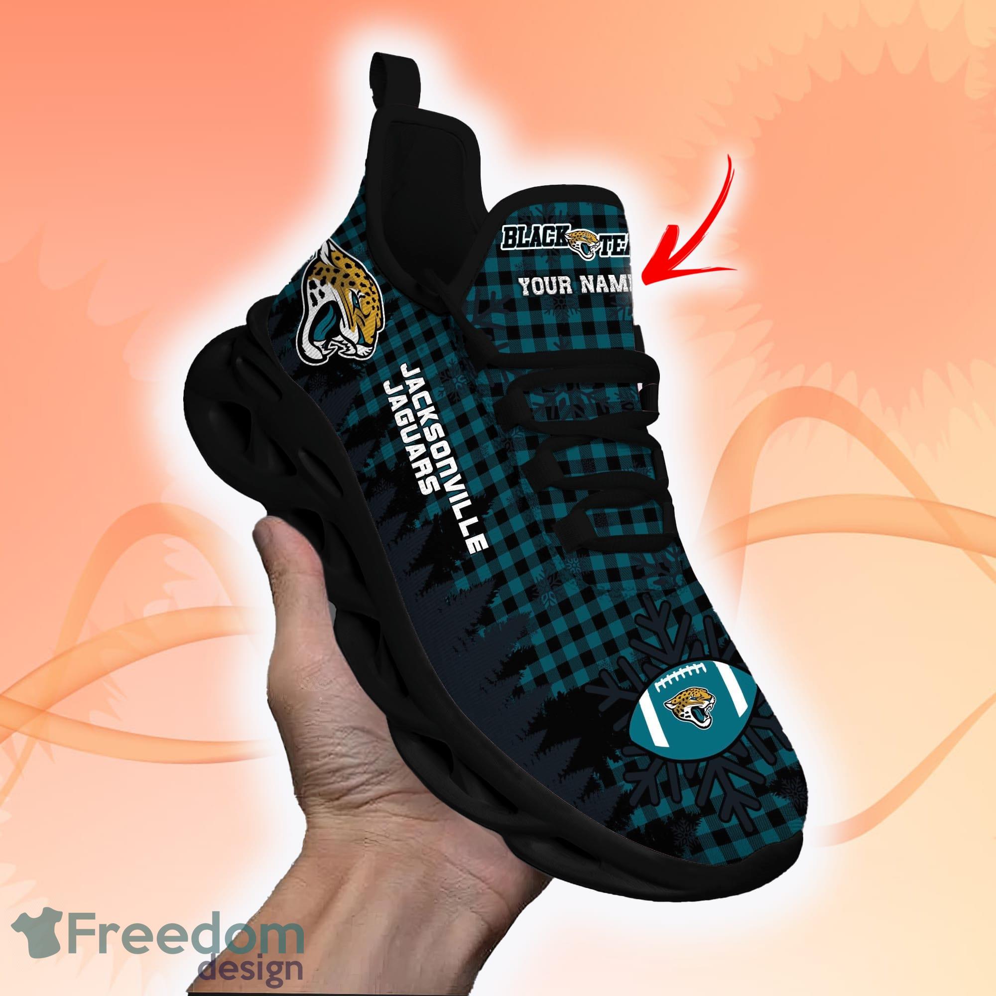 Jacksonville Jaguars NFL Clunky Sneakers Custom Name Sport Max Soul Shoes  For Fan