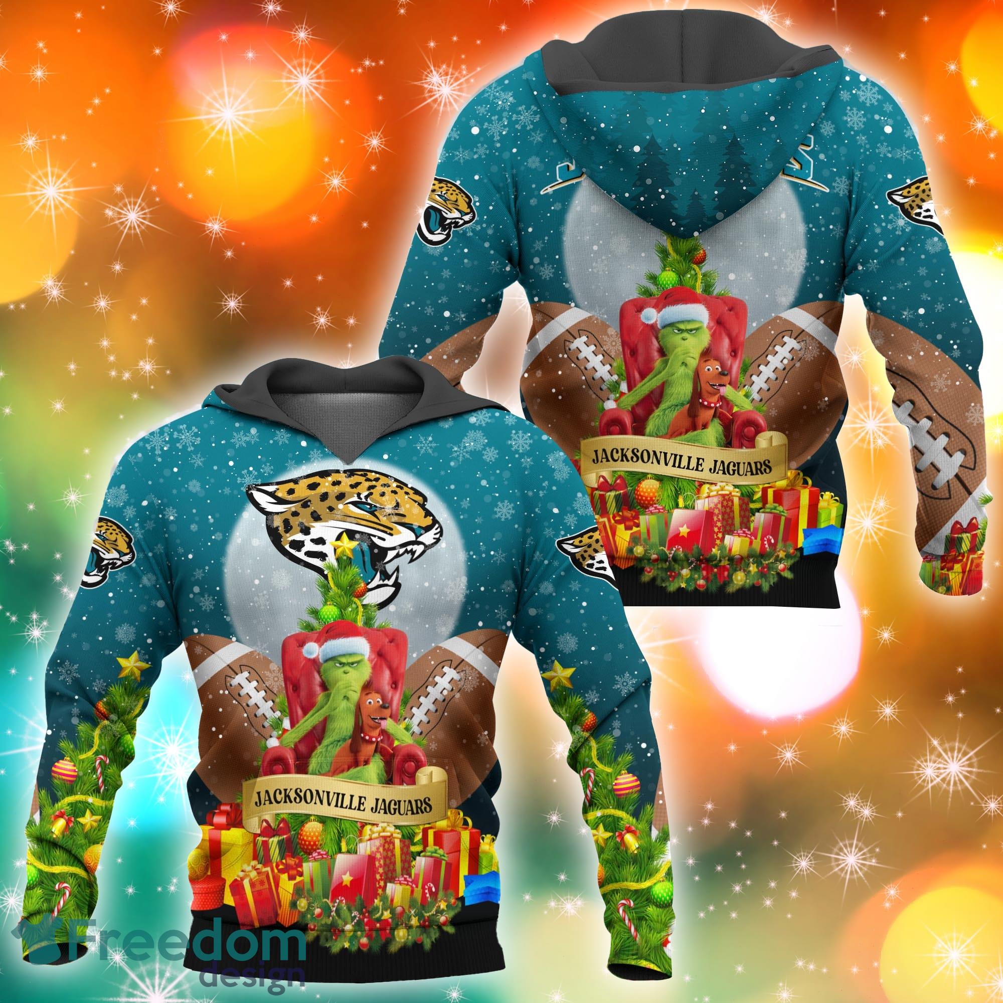 Jacksonville Jaguars Football Team Logo Custom Christmas Gift All Over  Print Ugly Christmas Sweater - Freedomdesign