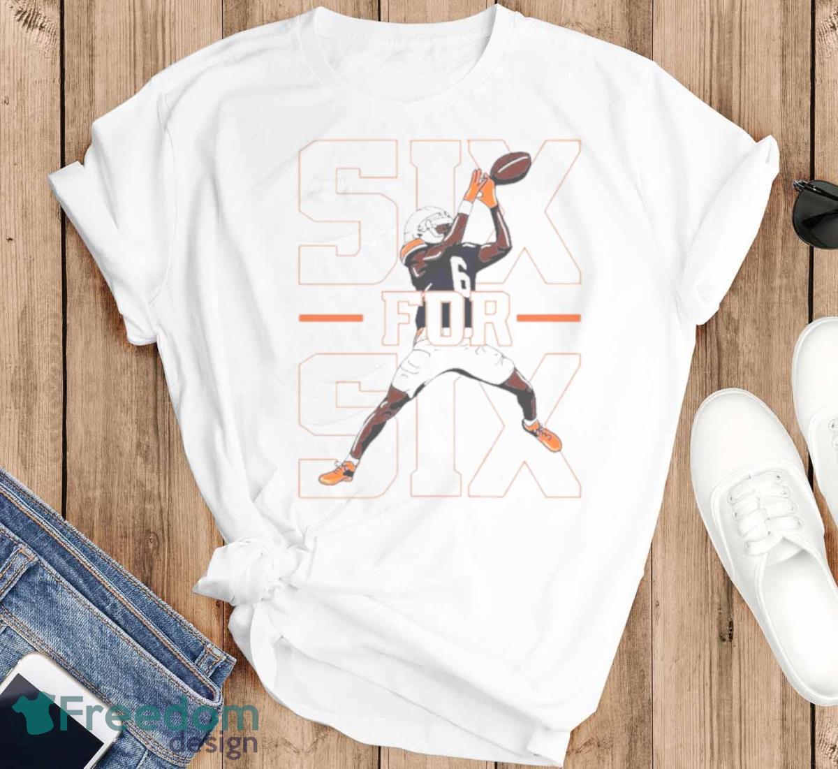 Ja’varrius Johnson Six For Six Art Design T Shirt - T-SHIRT FLAT