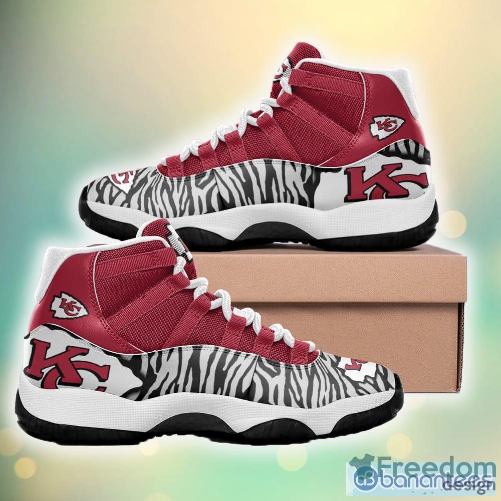 Kansas City Chiefs Big Logo NFL Personalized Name Air Jordan 11