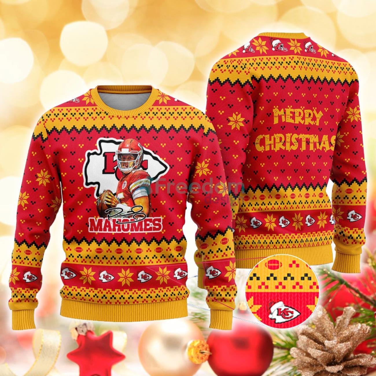 Kansas City Chiefs - Patrick Mahomes Allen Christmas Knitted Sweater Product Photo 1