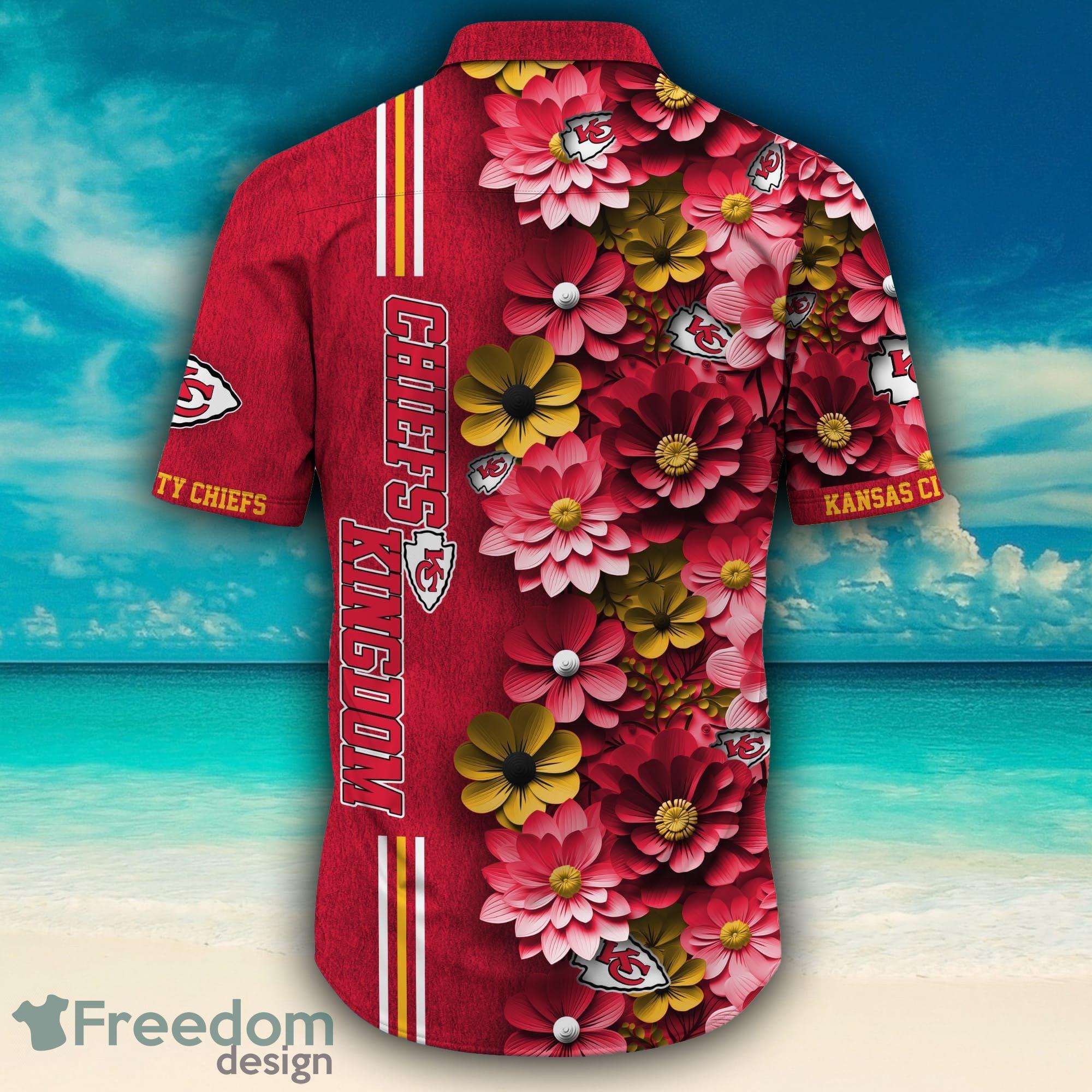 Kansas City Chiefs Surfboard Parttern Mickey Mouse Flower Hawaiian