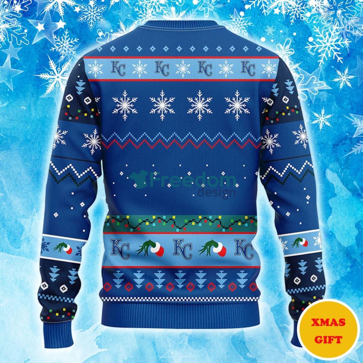 Kansas City Royals Grinch Christmas AOP Sweater Product Photo 2