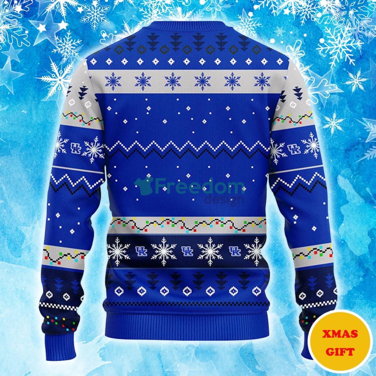 Kentucky Wildcats Hohoho Mickey Christmas AOP Sweater Product Photo 2